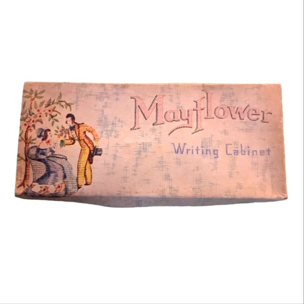 ‎Mayflower vintage writing cabinet stationary set